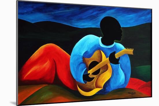 Ti-Jean le guitariste, 2008-Patricia Brintle-Mounted Giclee Print