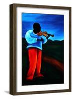 Ti-Jean Le Violoniste, 2008-Patricia Brintle-Framed Giclee Print