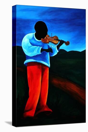 Ti-Jean Le Violoniste, 2008-Patricia Brintle-Stretched Canvas