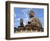 Tian Tan Buddha Statue, Ngong Ping, Lantau Island, Hong Kong, China-Charles Crust-Framed Photographic Print