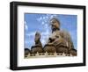 Tian Tan Buddha Statue, Ngong Ping, Lantau Island, Hong Kong, China-Charles Crust-Framed Photographic Print