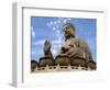 Tian Tan Buddha Statue, Ngong Ping, Lantau Island, Hong Kong, China-Charles Crust-Framed Photographic Print