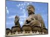 Tian Tan Buddha Statue, Ngong Ping, Lantau Island, Hong Kong, China-Charles Crust-Mounted Photographic Print