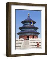 Tian Tan Complex, Crowds Outside the Temple of Heaven (Qinian Dian Temple), UNESCO World Heritage S-Neale Clark-Framed Photographic Print