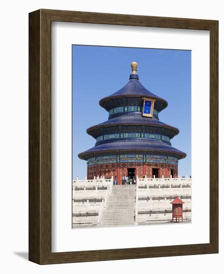 Tian Tan Complex, Crowds Outside the Temple of Heaven (Qinian Dian Temple), UNESCO World Heritage S-Neale Clark-Framed Photographic Print