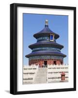 Tian Tan Complex, Crowds Outside the Temple of Heaven (Qinian Dian Temple), UNESCO World Heritage S-Neale Clark-Framed Photographic Print