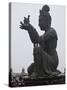 Tian Tan Statues, Hong Kong, China-Julie Eggers-Stretched Canvas