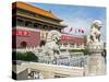 Tiananmen Sqaure in Front of Portrait of Mao Zedong on Gate of Heavenly Peace (Tiananmen Gate)-Gavin Hellier-Stretched Canvas