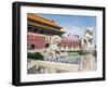 Tiananmen Sqaure in Front of Portrait of Mao Zedong on Gate of Heavenly Peace (Tiananmen Gate)-Gavin Hellier-Framed Photographic Print