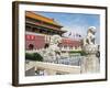 Tiananmen Sqaure in Front of Portrait of Mao Zedong on Gate of Heavenly Peace (Tiananmen Gate)-Gavin Hellier-Framed Photographic Print