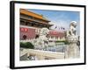 Tiananmen Sqaure in Front of Portrait of Mao Zedong on Gate of Heavenly Peace (Tiananmen Gate)-Gavin Hellier-Framed Photographic Print