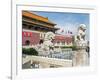 Tiananmen Sqaure in Front of Portrait of Mao Zedong on Gate of Heavenly Peace (Tiananmen Gate)-Gavin Hellier-Framed Photographic Print