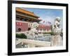 Tiananmen Sqaure in Front of Portrait of Mao Zedong on Gate of Heavenly Peace (Tiananmen Gate)-Gavin Hellier-Framed Photographic Print