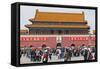 Tiananmen Sqaure in Front of Portrait of Mao Zedong on Gate of Heavenly Peace (Tiananmen Gate)-Gavin Hellier-Framed Stretched Canvas