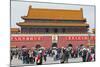 Tiananmen Sqaure in Front of Portrait of Mao Zedong on Gate of Heavenly Peace (Tiananmen Gate)-Gavin Hellier-Mounted Photographic Print