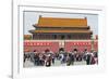 Tiananmen Sqaure in Front of Portrait of Mao Zedong on Gate of Heavenly Peace (Tiananmen Gate)-Gavin Hellier-Framed Photographic Print