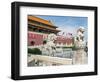 Tiananmen Sqaure in Front of Portrait of Mao Zedong on Gate of Heavenly Peace (Tiananmen Gate)-Gavin Hellier-Framed Photographic Print