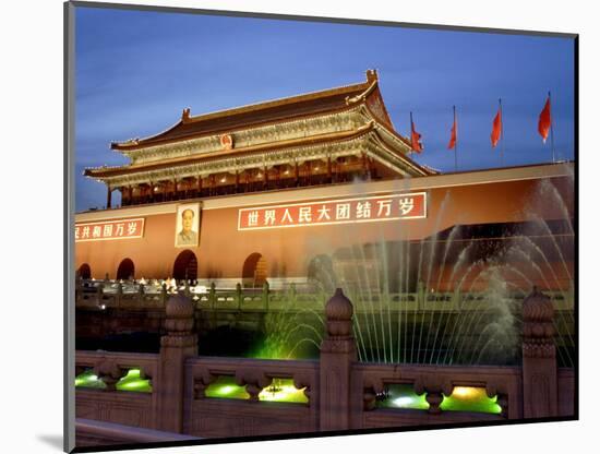 Tiananmen Square, the Gate of Heavenly Peace, Entrance to the Forbidden City, Beijing, China-Andrew Mcconnell-Mounted Photographic Print