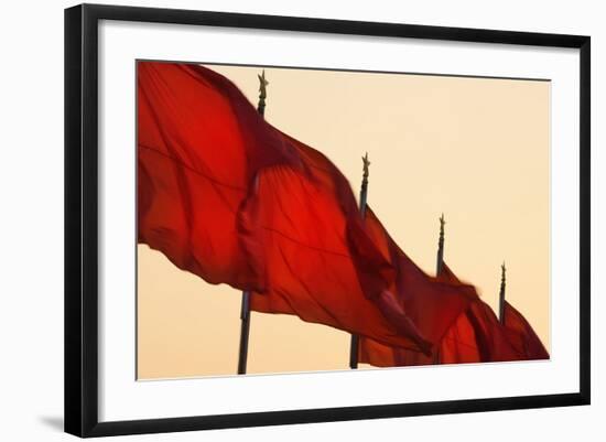 Tiananmen Square.-Jon Hicks-Framed Photographic Print