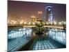 Tianfu Square at Night, Chengdu, Sichuan, China, Asia-Charles Bowman-Mounted Photographic Print