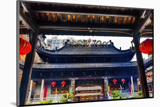Tianwang Hall Gate at Temple of Six Banyan Tree. Guangzhou City, Guangdong Province, China-William Perry-Mounted Photographic Print