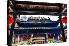 Tianwang Hall Gate at Temple of Six Banyan Tree. Guangzhou City, Guangdong Province, China-William Perry-Stretched Canvas