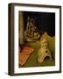 Tiara and Golden Sculpture Depicting the Sacrifice of Isaac-Hieronymus Bosch-Framed Giclee Print