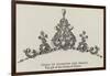 Tiara of Diamonds and Pearls-null-Framed Giclee Print