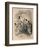 'Tib Gracchus canvassing', 1852-John Leech-Framed Giclee Print