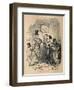 'Tib Gracchus canvassing', 1852-John Leech-Framed Giclee Print