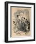 'Tib Gracchus canvassing', 1852-John Leech-Framed Giclee Print