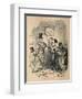 'Tib Gracchus canvassing', 1852-John Leech-Framed Giclee Print