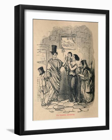 'Tib Gracchus canvassing', 1852-John Leech-Framed Giclee Print