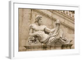 Tiber as A God. Campidoglio, Rome.-Toniflap-Framed Photographic Print