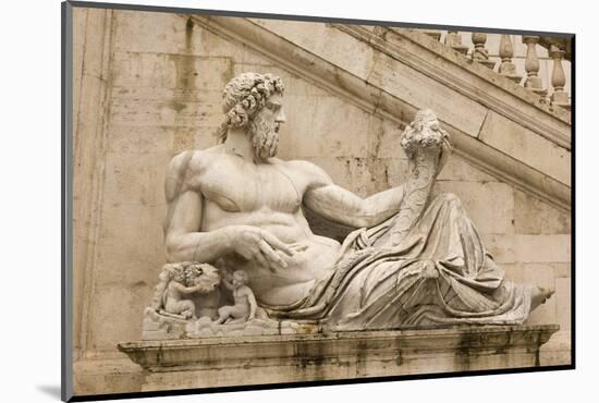 Tiber as A God. Campidoglio, Rome.-Toniflap-Mounted Photographic Print