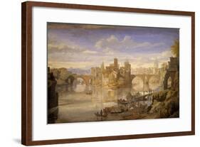 Tiber Island, by Gaspar Van Wittel-null-Framed Giclee Print