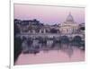 Tiber River and St. Peter's Basilica-Merrill Images-Framed Photographic Print
