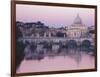 Tiber River and St. Peter's Basilica-Merrill Images-Framed Photographic Print