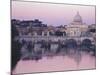 Tiber River and St. Peter's Basilica-Merrill Images-Mounted Photographic Print