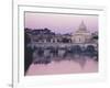 Tiber River and St. Peter's Basilica-Merrill Images-Framed Photographic Print