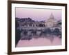 Tiber River and St. Peter's Basilica-Merrill Images-Framed Photographic Print