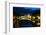 Tiber River at Night, Rome, Italy-George Oze-Framed Photographic Print