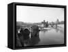 Tiber River in Rome-Bettmann-Framed Stretched Canvas