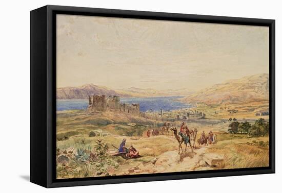 Tiberias on the Sea of Galilee, C.1850-Samuel Bough-Framed Stretched Canvas