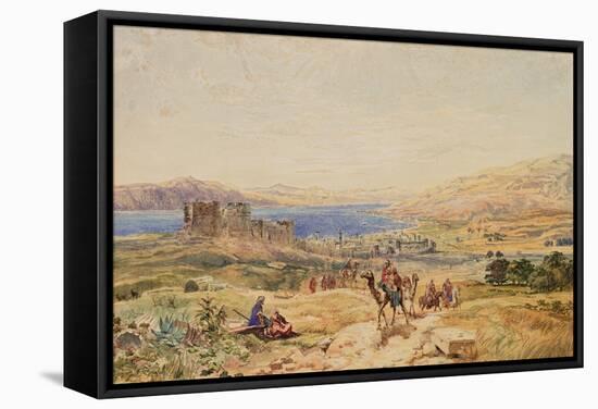 Tiberias on the Sea of Galilee, C.1850-Samuel Bough-Framed Stretched Canvas