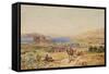 Tiberias on the Sea of Galilee, C.1850-Samuel Bough-Framed Stretched Canvas