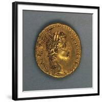 Tiberius Aureus Bearing Image of Emperor-null-Framed Giclee Print