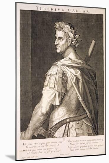 Tiberius Caesar Emperor of Rome 14-37 AD-Titian (Tiziano Vecelli)-Mounted Giclee Print