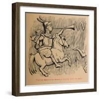 'Tiberius Sempronius Gracchus blowing down the Walls', 1852-John Leech-Framed Giclee Print