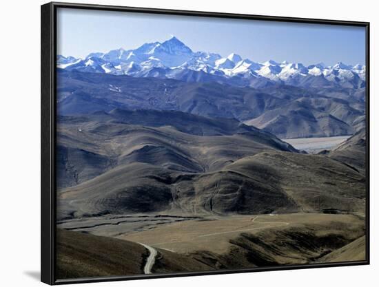 Tibet Landscape Looking Towards Nepal-Gavin Hellier-Framed Photographic Print